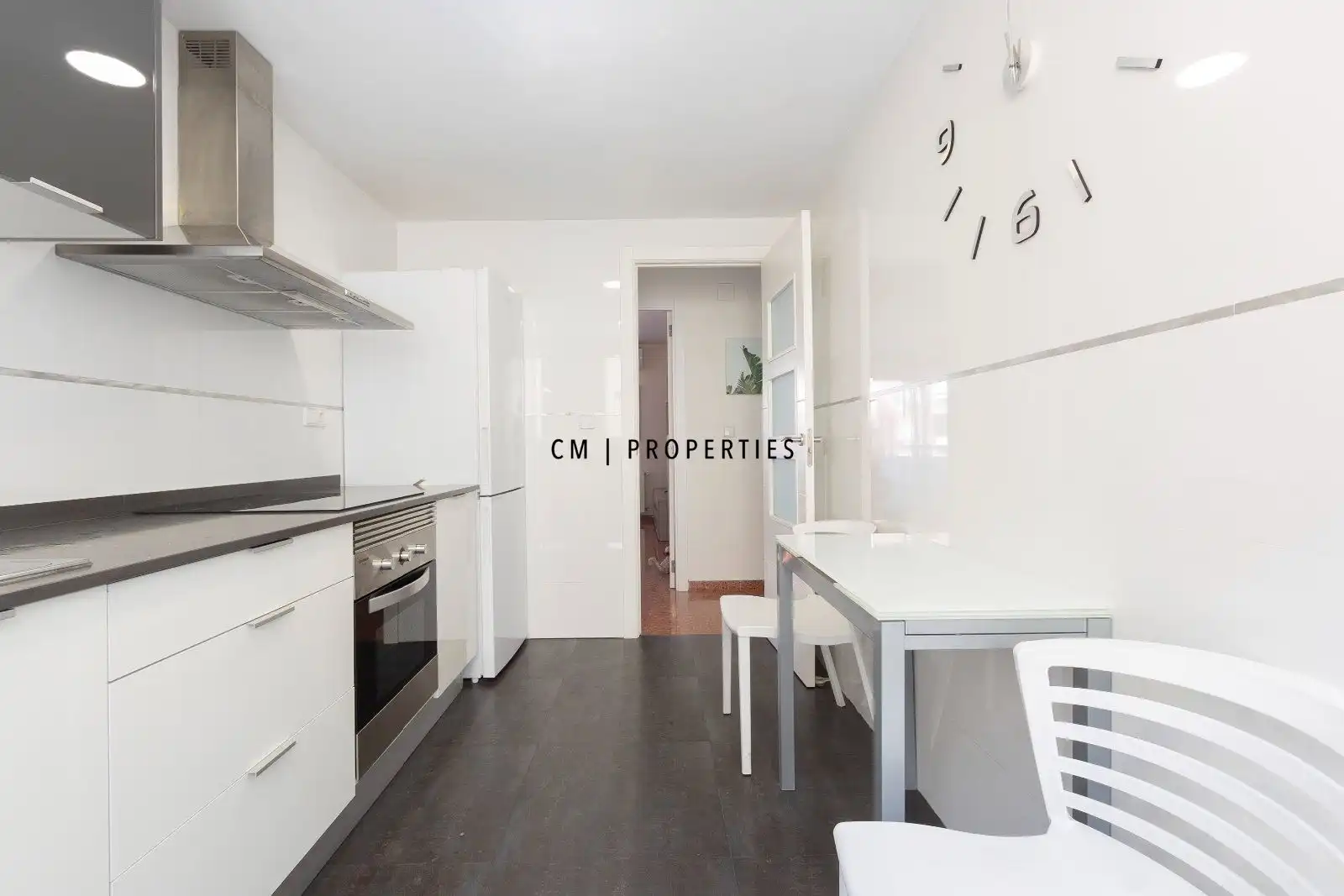 Küche von Wohnung zur Miete in Valencia mit Klimaanlage, Heizung und Terrasse