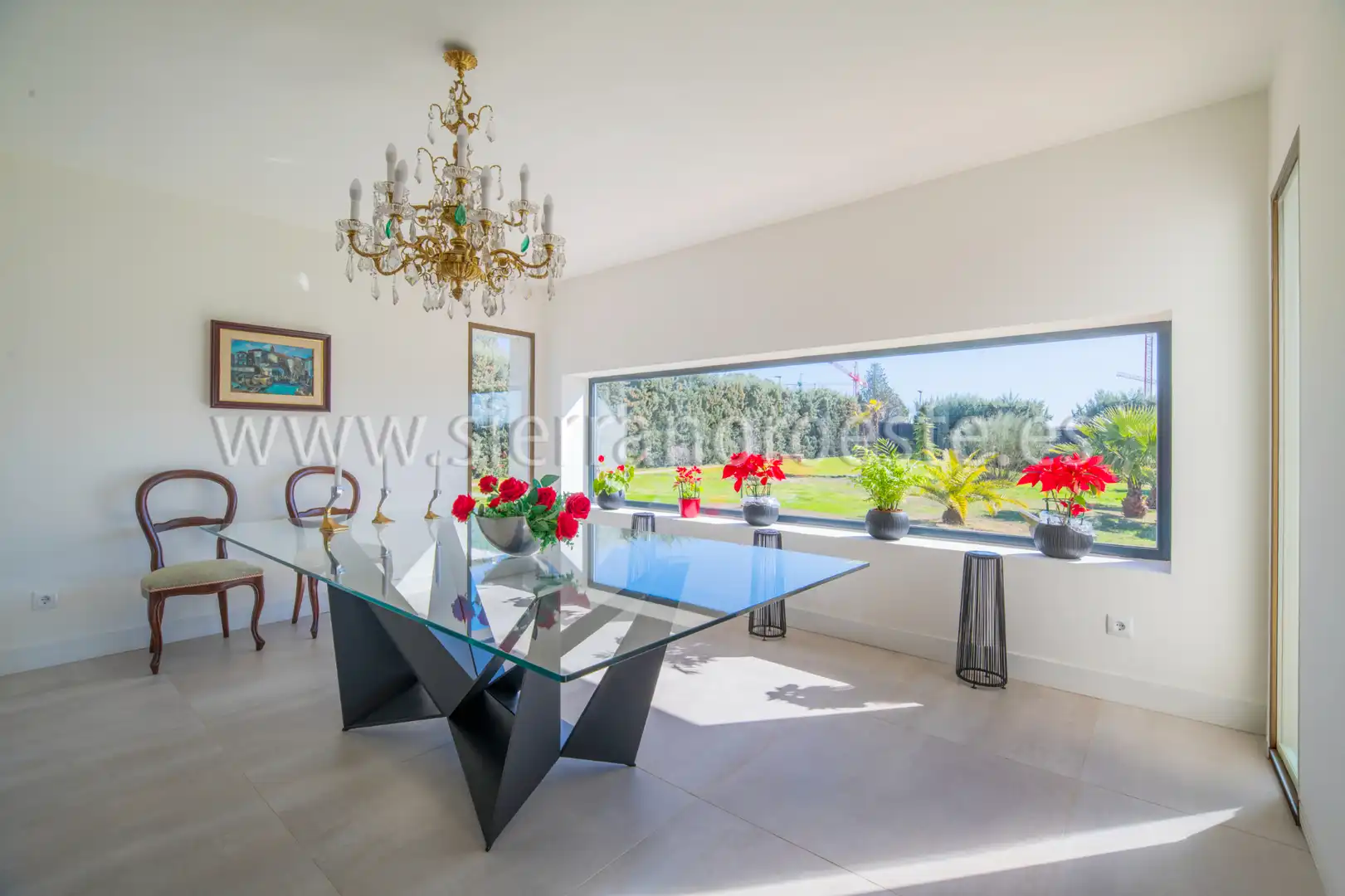Comedor de Casa o chalet de alquiler en Las Rozas de Madrid con Aire acondicionado, Calefacción y Jardín privado