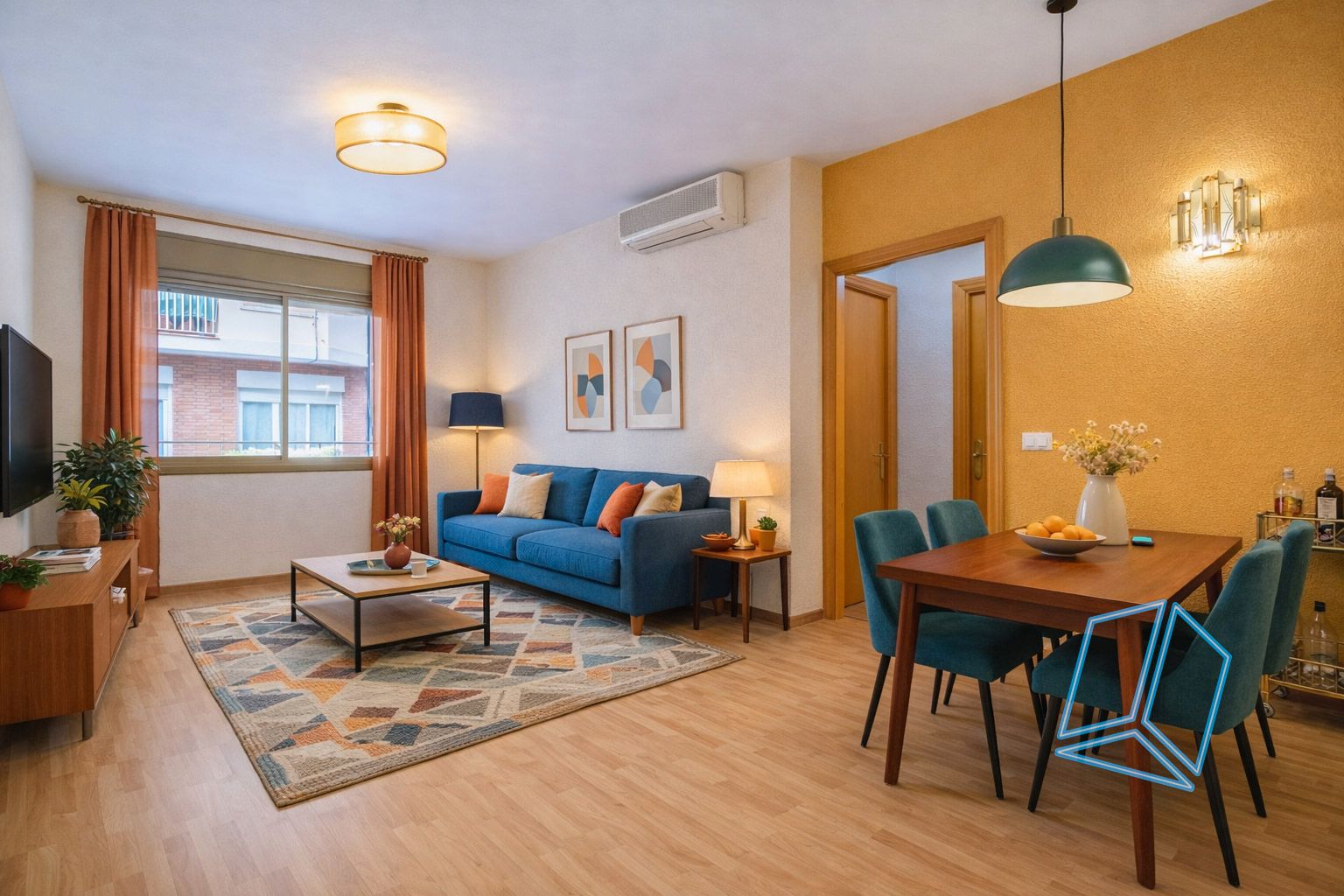 Sala d'estar de Pis en venda en  Barcelona Capital amb Aire condicionat, Calefacció i Parquet