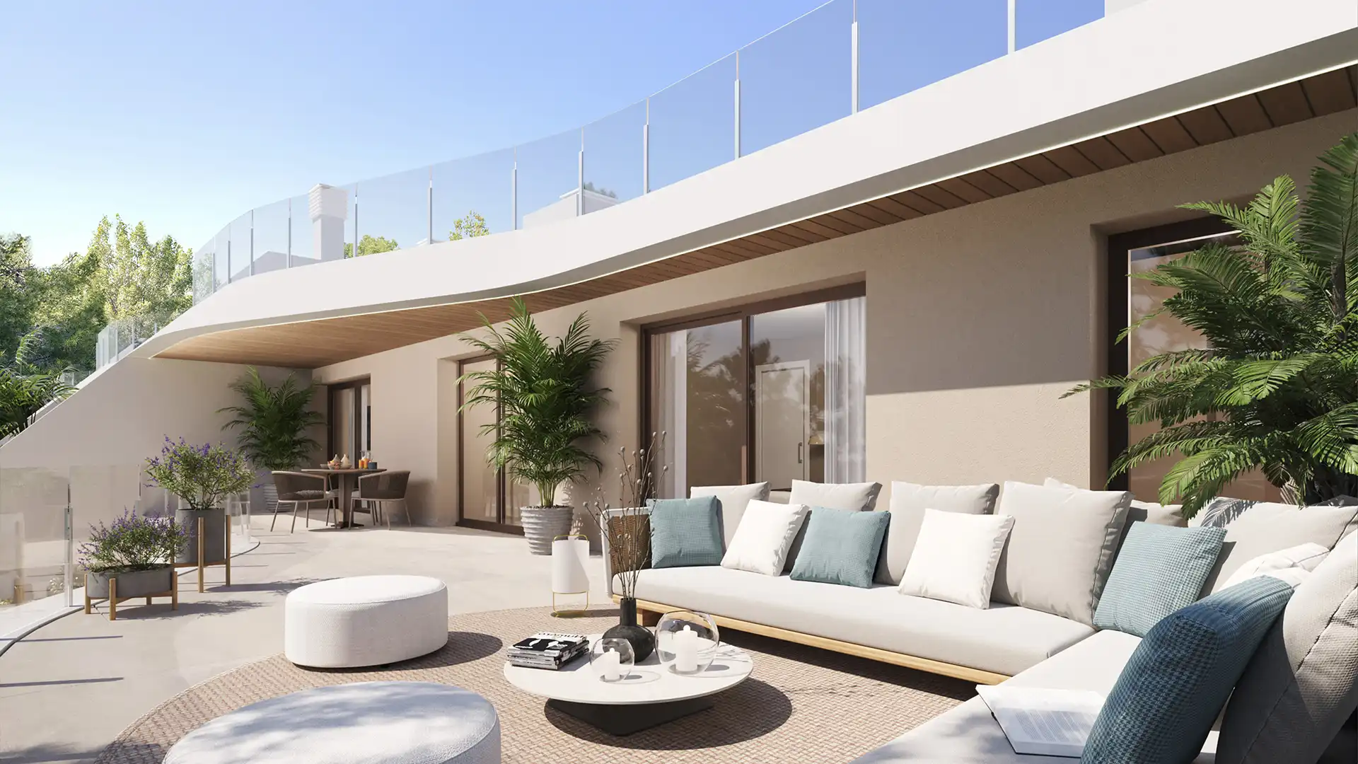 Terrasse von Einfamilien-Reihenhaus zum Verkauf in Calvià