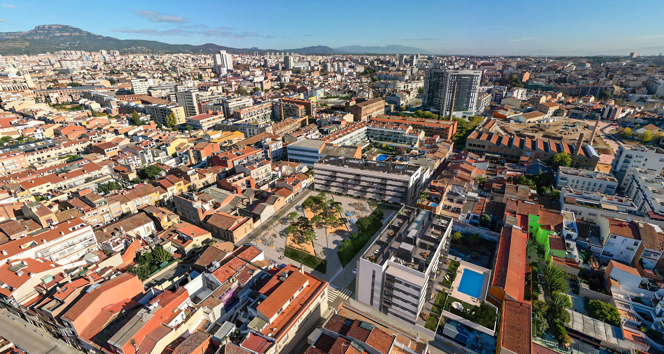 Exterior view of Flat for sale in Terrassa  with Air Conditioner, Heating and Parquet flooring