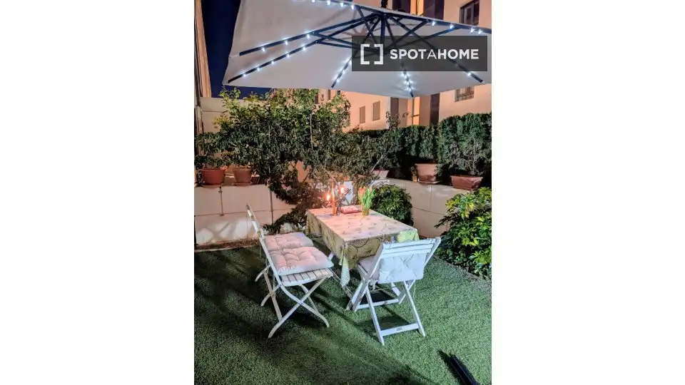 Terraza de Piso de alquiler en  Palma de Mallorca con Aire acondicionado, Calefacción y Amueblado