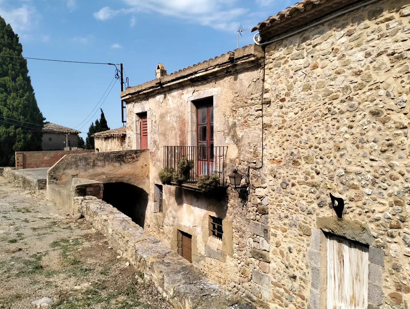 Vista exterior de Finca rústica en venta en Vilopriu con Terraza y Balcón