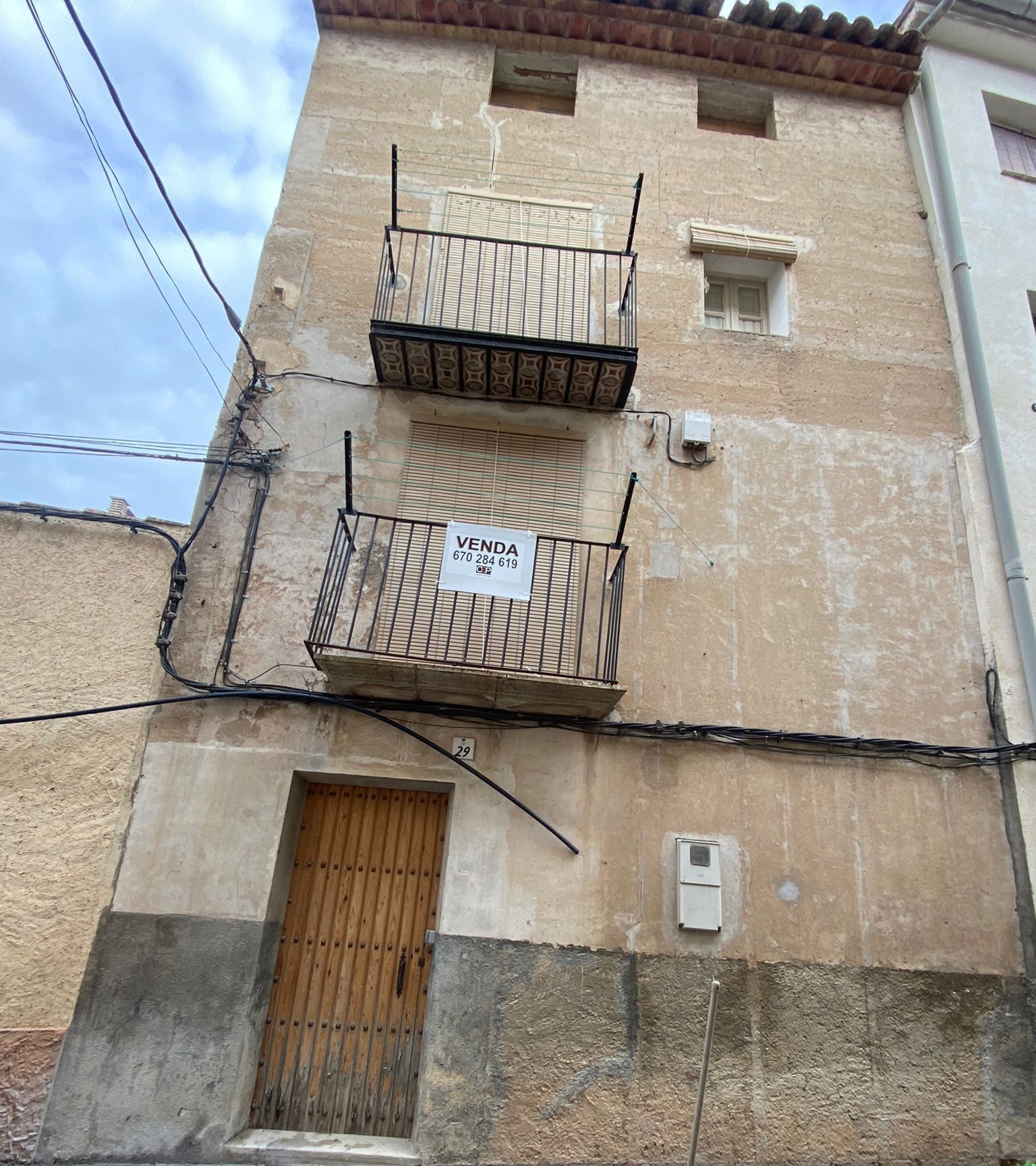 Vista exterior de Casa adosada en venda en Os de Balaguer amb Calefacció i Moblat