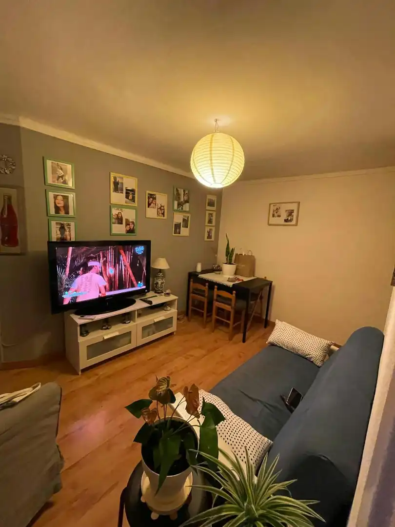 Sala d'estar de Pis per a compartir en Barcelona amb Aire condicionat, Calefacció i Moblat