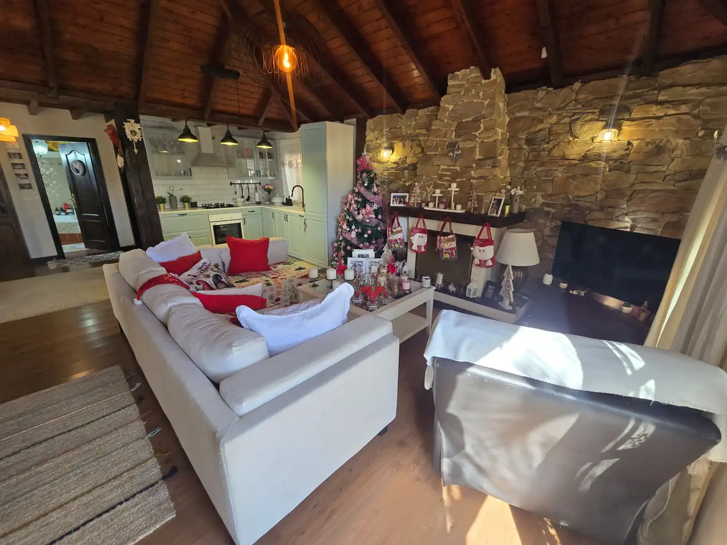 Sala d'estar de Casa o xalet en venda en Arona amb Aire condicionat, Jardí privat i Parquet