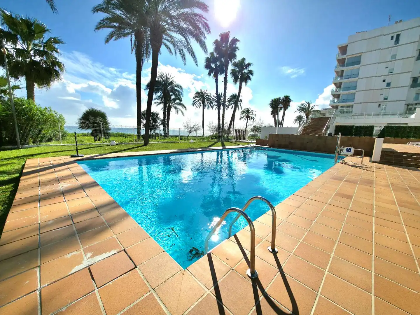 Swimming pool of Apartments for sale in Eivissa  with Air Conditioner, Heating and Terrace