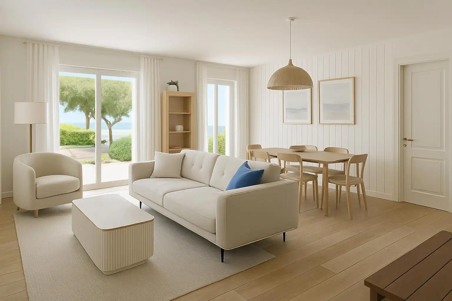 Living room of Detached homes for sale in Vilanova i la Geltrú  with Air Conditioner, Heating and Private garden