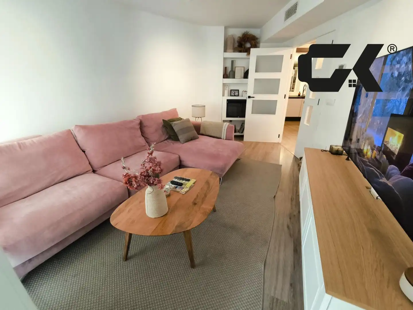 Sala de estar de Piso en venta en Alguazas con Aire acondicionado, Calefacción y Trastero