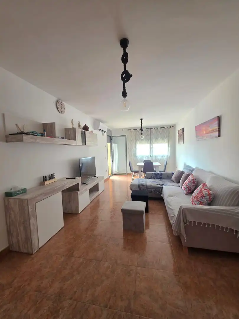 Living room of Flat for sale in Deltebre  with Air Conditioner and Furnished