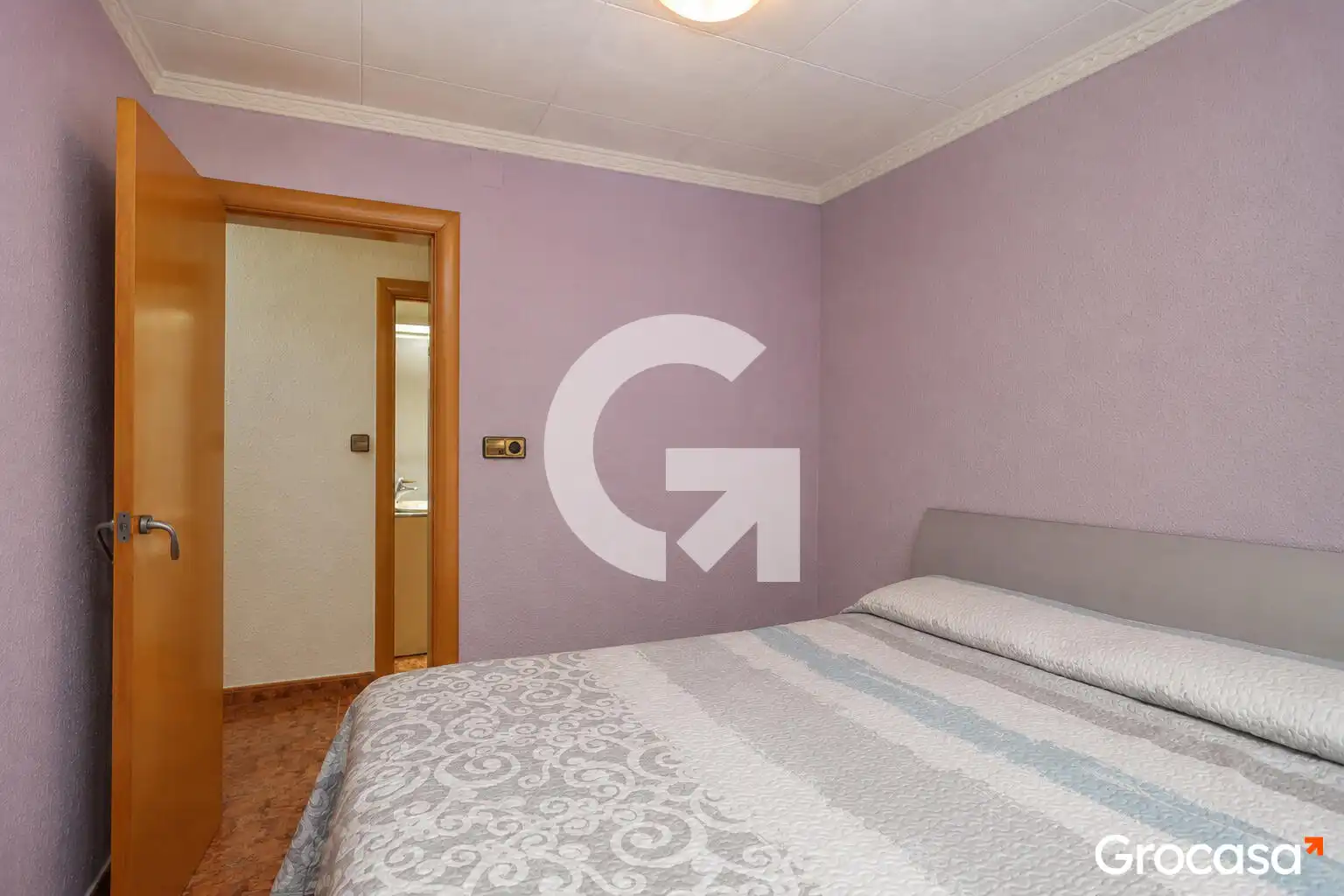 Schlafzimmer von Wohnung zum Verkauf in Sant Boi de Llobregat mit Klimaanlage, Heizung und Möbliert