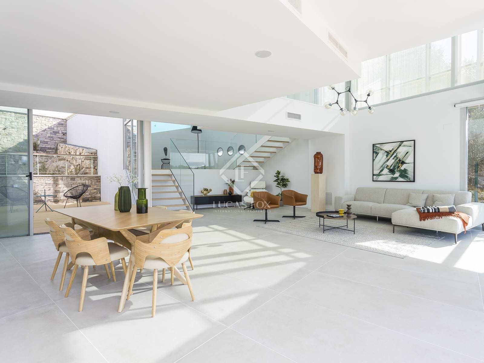 Living room of House or chalet for sale in Sitges  with Private garden, Terrace and Swimming Pool