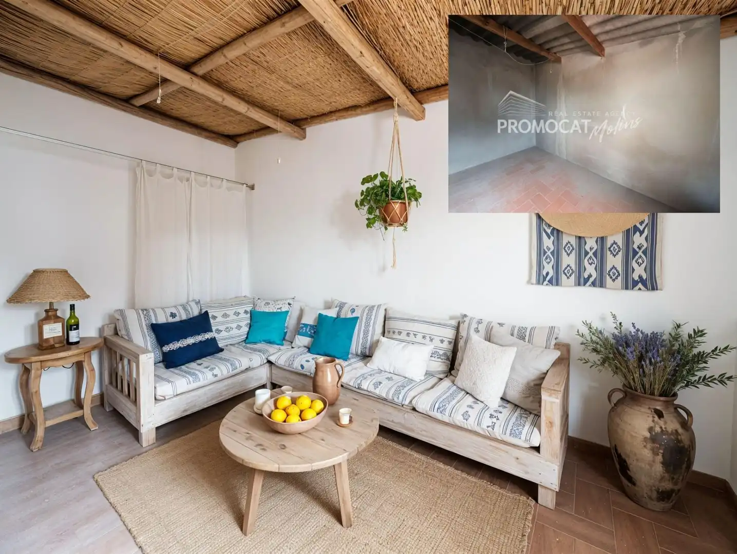 Sala de estar de Piso en venta en Molins de Rei con Aire acondicionado, Jardín privado y Terraza