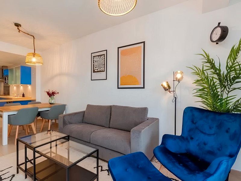 Sala de estar de Apartamento en venta en Villajoyosa / La Vila Joiosa con Aire acondicionado, Calefacción y Terraza