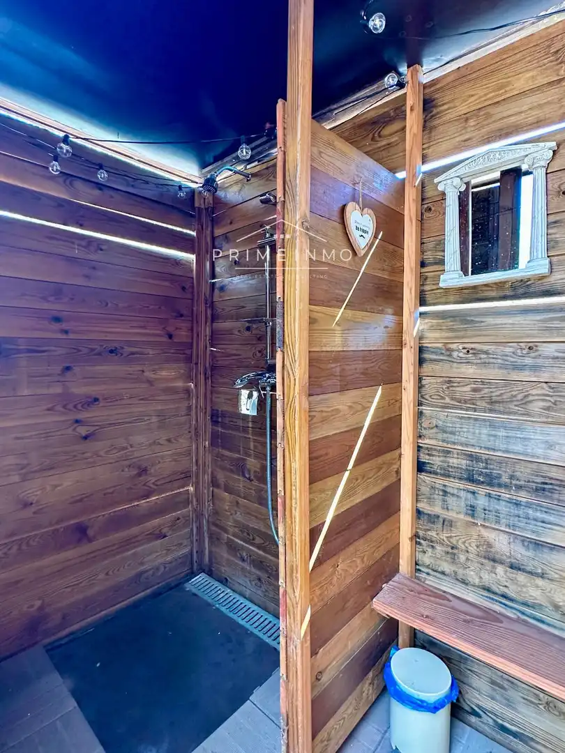 Baño de Finca rústica en venta en Camarles con Calefacción, Terraza y Trastero