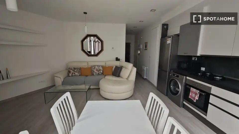 Sala d'estar de Apartament per a compartir en Madrid amb Aire condicionat, Calefacció i Terrassa