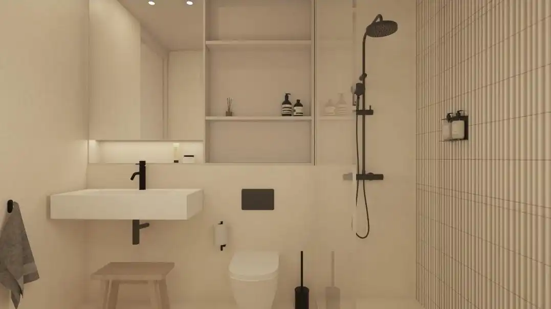 Bathroom of Buildings for sale in Santa Coloma de Gramenet