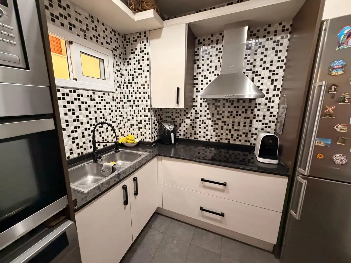 Kitchen of Flat for sale in Sabadell  with Air Conditioner and Parquet flooring