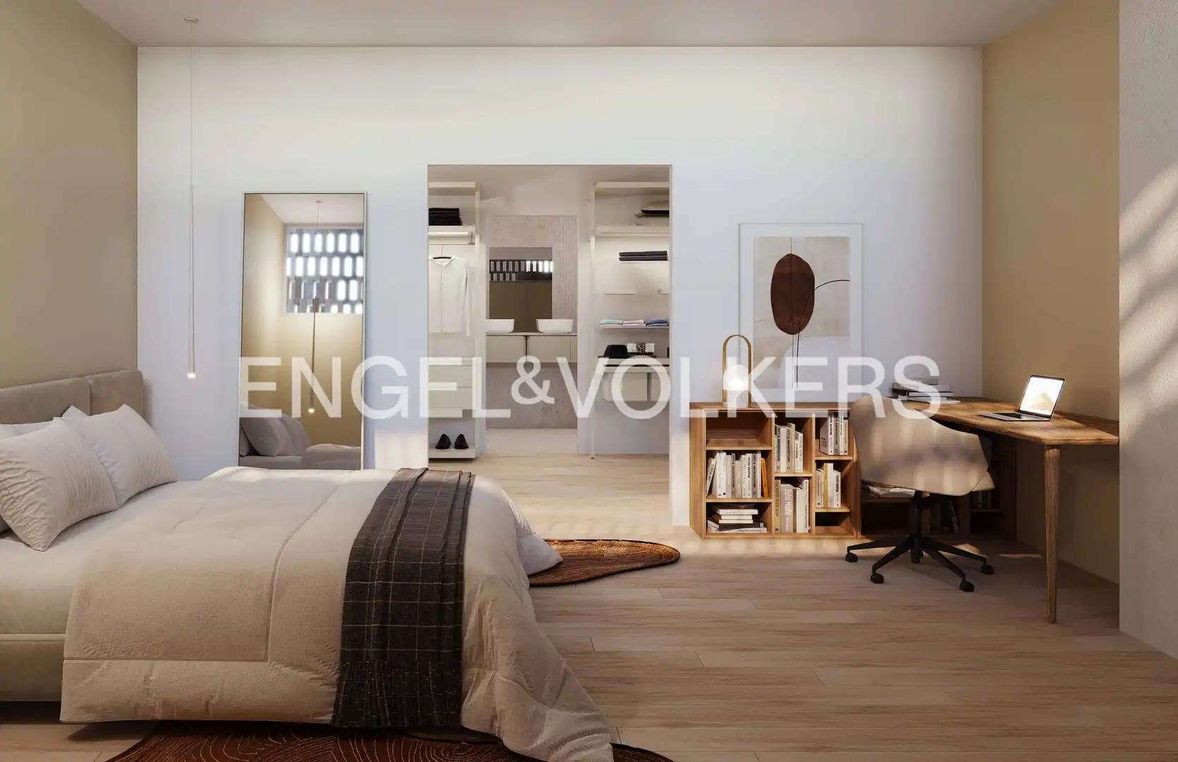 Dormitori de Apartament en venda en Sant Cugat del Vallès amb Aire condicionat, Calefacció i Jardí privat