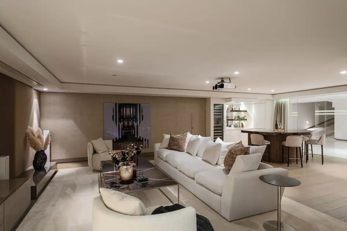 Living room of Detached homes for sale in Marbella  with Air Conditioner, Private garden and Terrace