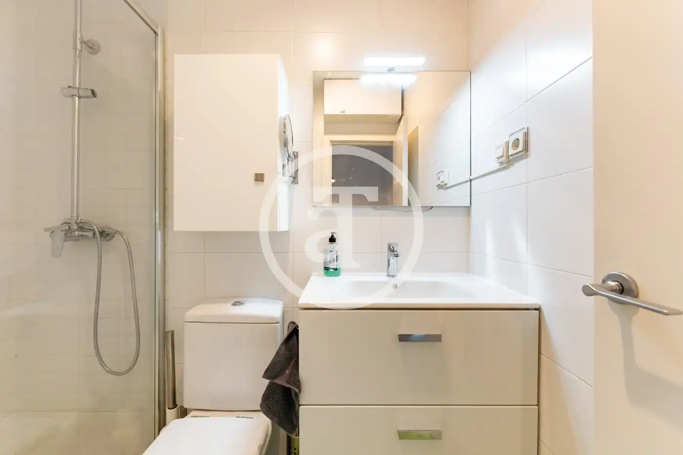Bathroom of Flat for rent in Madrid  with Air Conditioner, Heating and Furnished