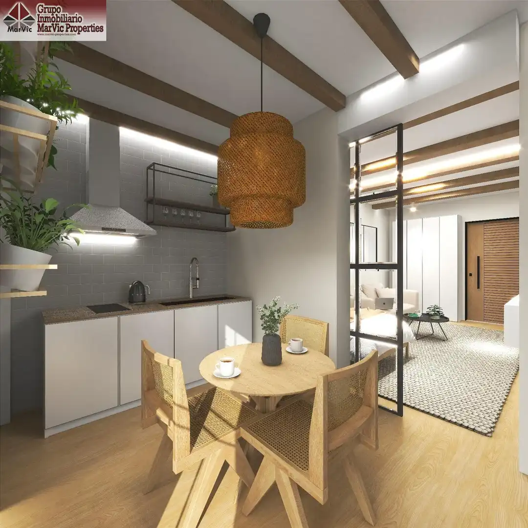 Cocina de Apartamento en venta en Villajoyosa / La Vila Joiosa con Aire acondicionado, Terraza y Amueblado
