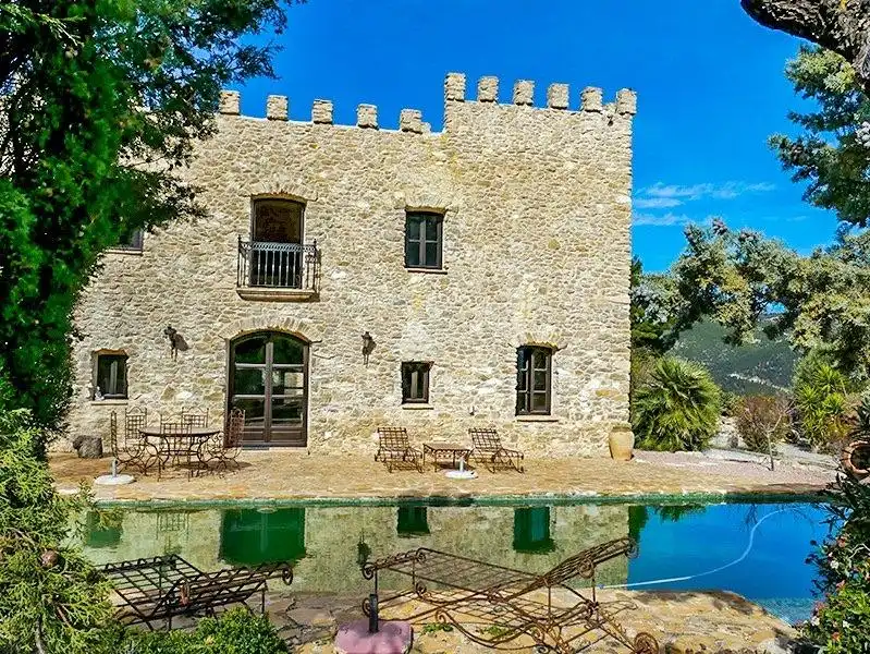 Vista exterior de Finca rústica en venta en Relleu con Aire acondicionado, Jardín privado y Terraza