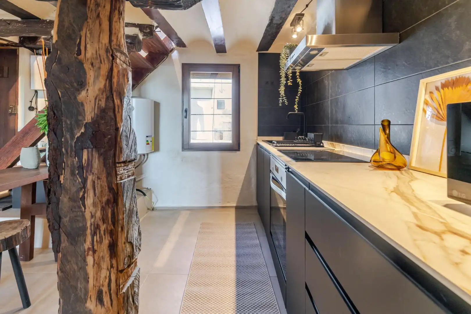 Cocina de Finca rústica en venta en Venta del Moro con Jardín privado, Terraza y Amueblado