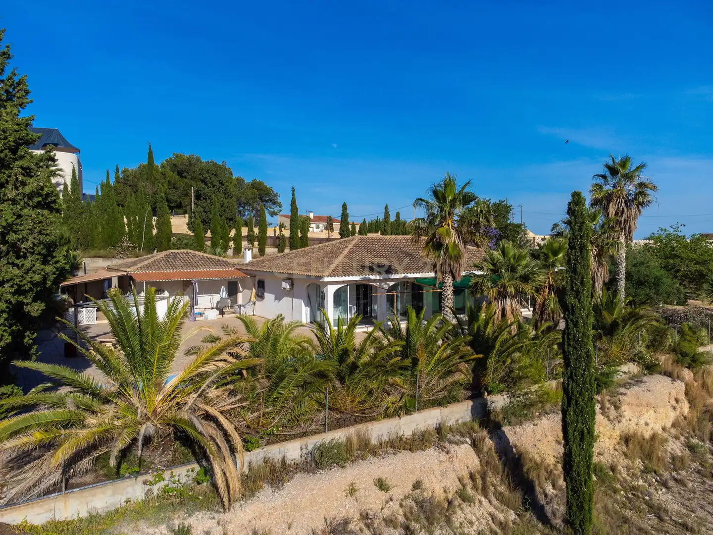 Vista exterior de Casa o chalet en venta en Alicante / Alacant con Jardín privado, Trastero y Piscina