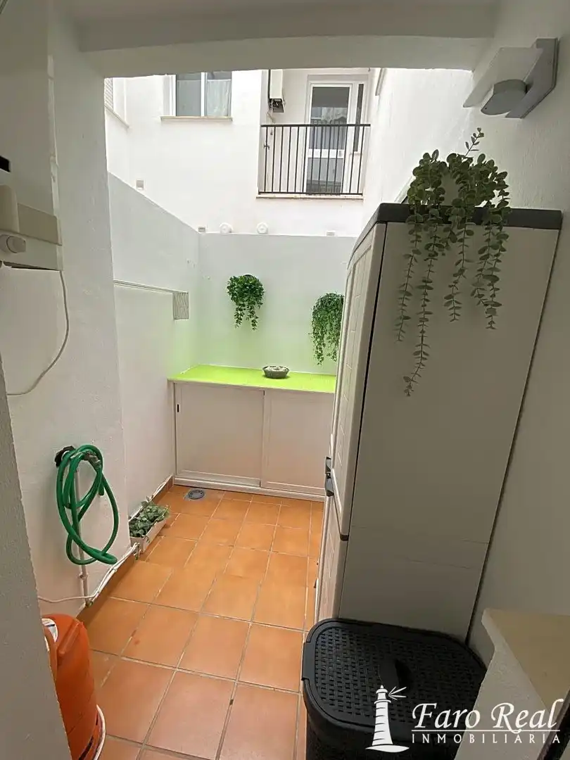 Jardín de Apartamento de alquiler en Sanlúcar de Barrameda con Aire acondicionado, Terraza y Amueblado