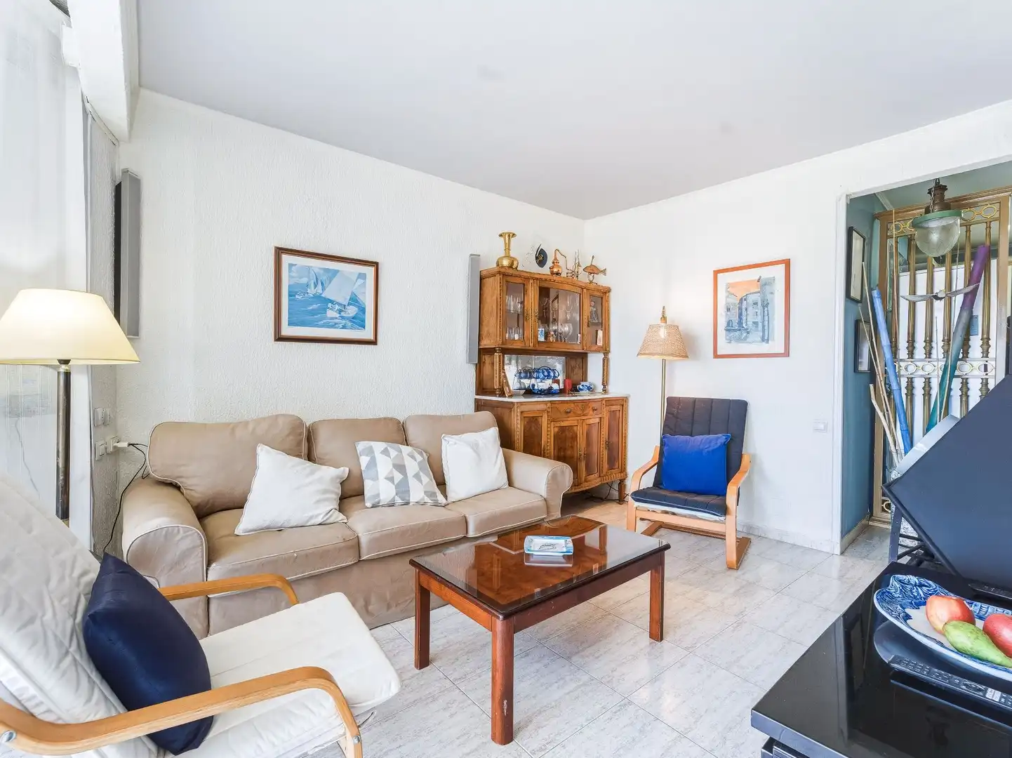 Sala de estar de Piso en venta en Tossa de Mar con Calefacción, Terraza y Trastero
