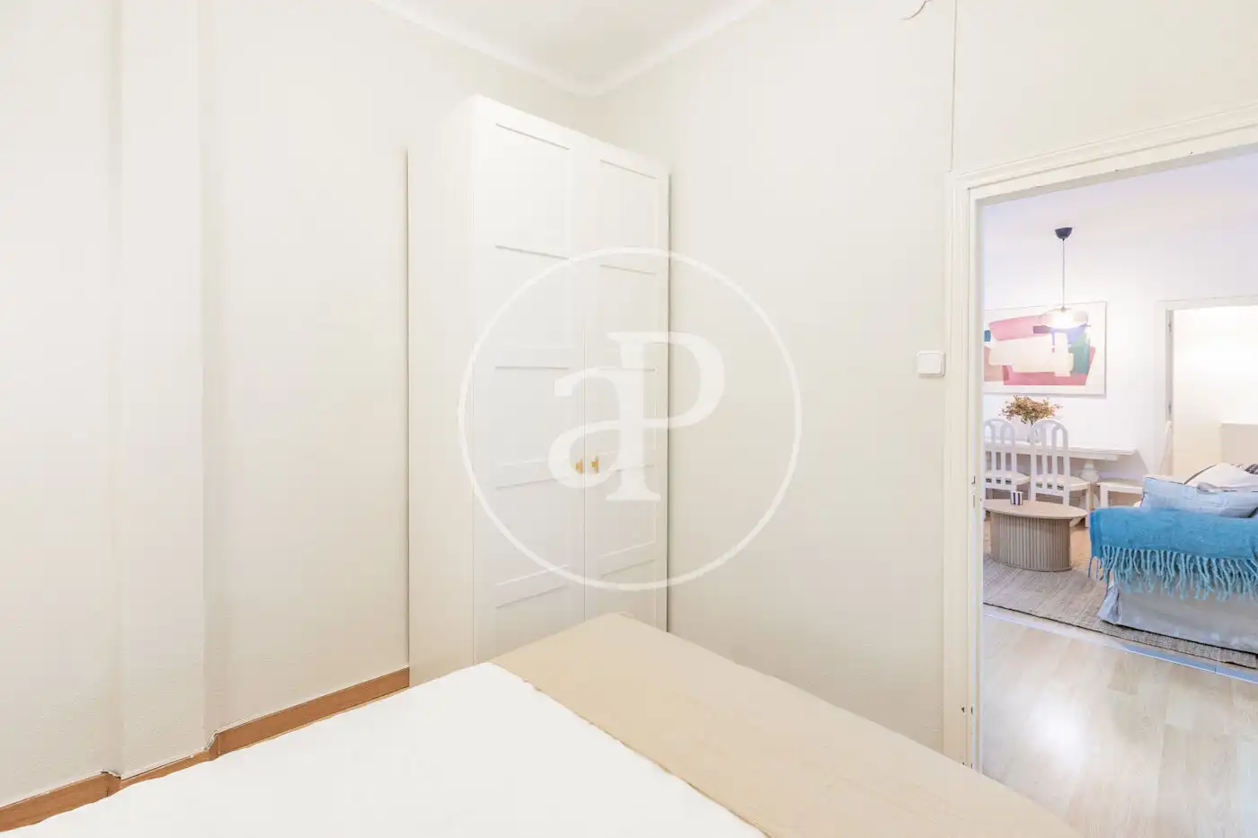 Bedroom of Flat for rent in Madrid  with Heating and Furnished