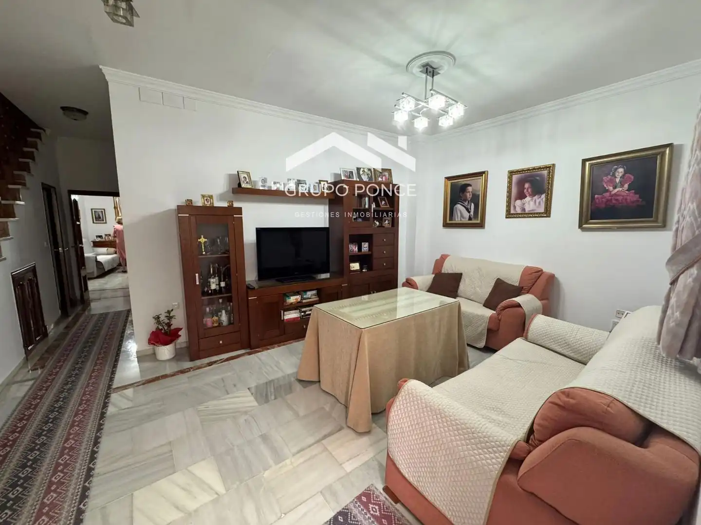 Living room of Houses for sale in Jerez de la Frontera  with Air Conditioner, Private garden and Terrace