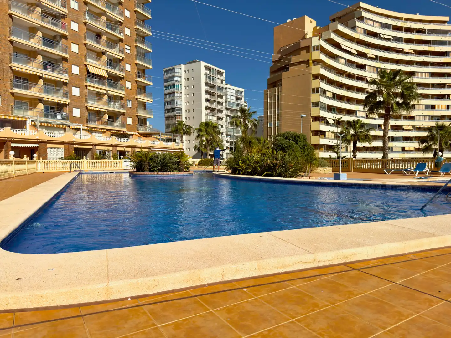 Piscina de Apartamento en venta en Calpe / Calp con Terraza, Amueblado y Horno