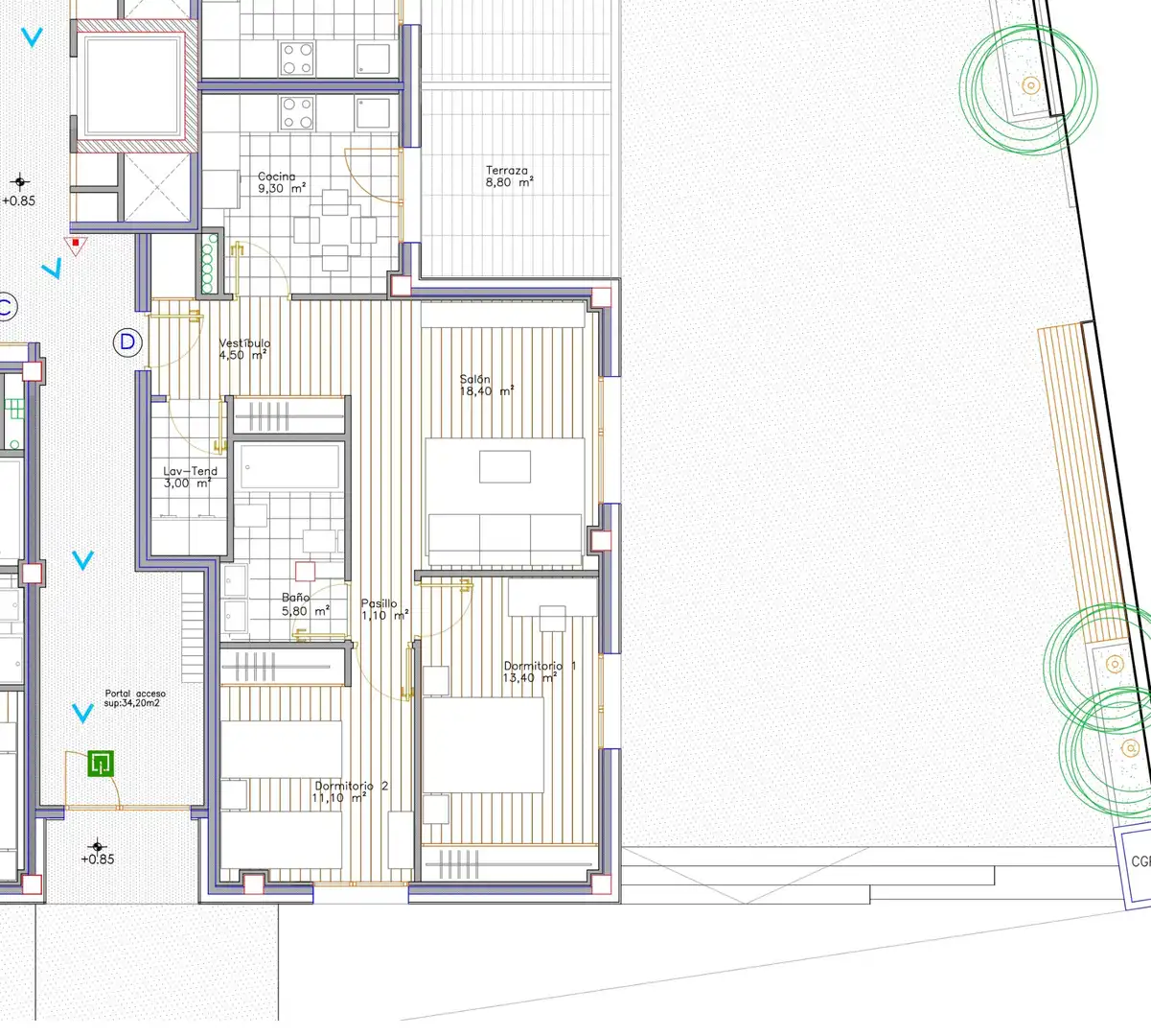 Apartament amb ascensor en venda a Rúa de Bélxica 14