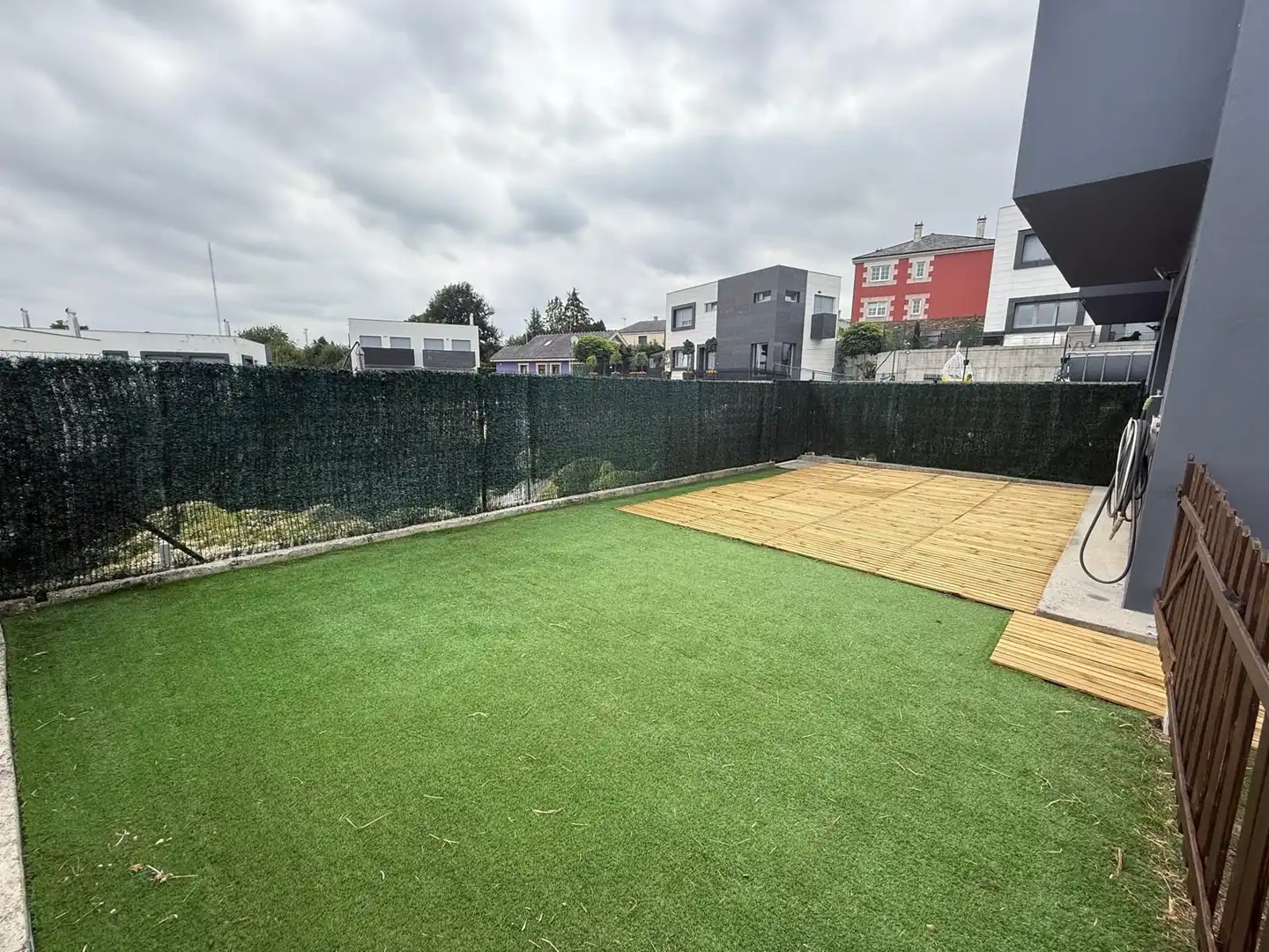 Terraza de Casa adosada en venta en Lugo con Calefacción y Jardín privado