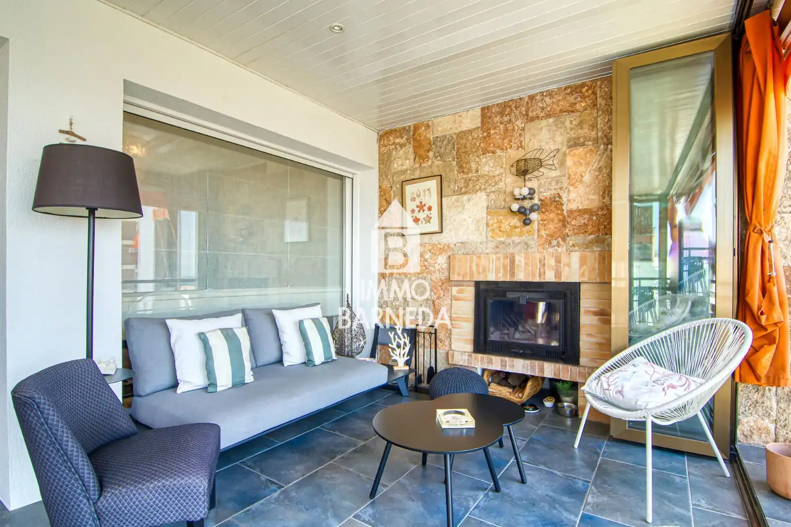 Terrasse von Wohnung zum Verkauf in Roses mit Heizung, Terrasse und Schwimmbad