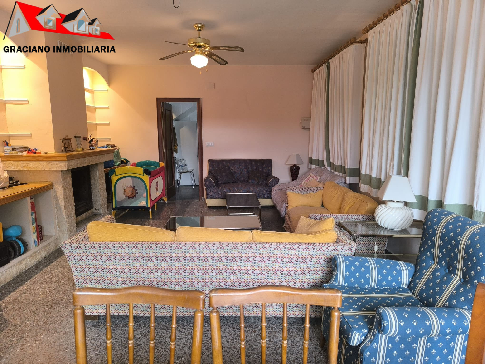 Living room of House or chalet for sale in  Albacete Capital  with Heating, Swimming Pool and Furnished