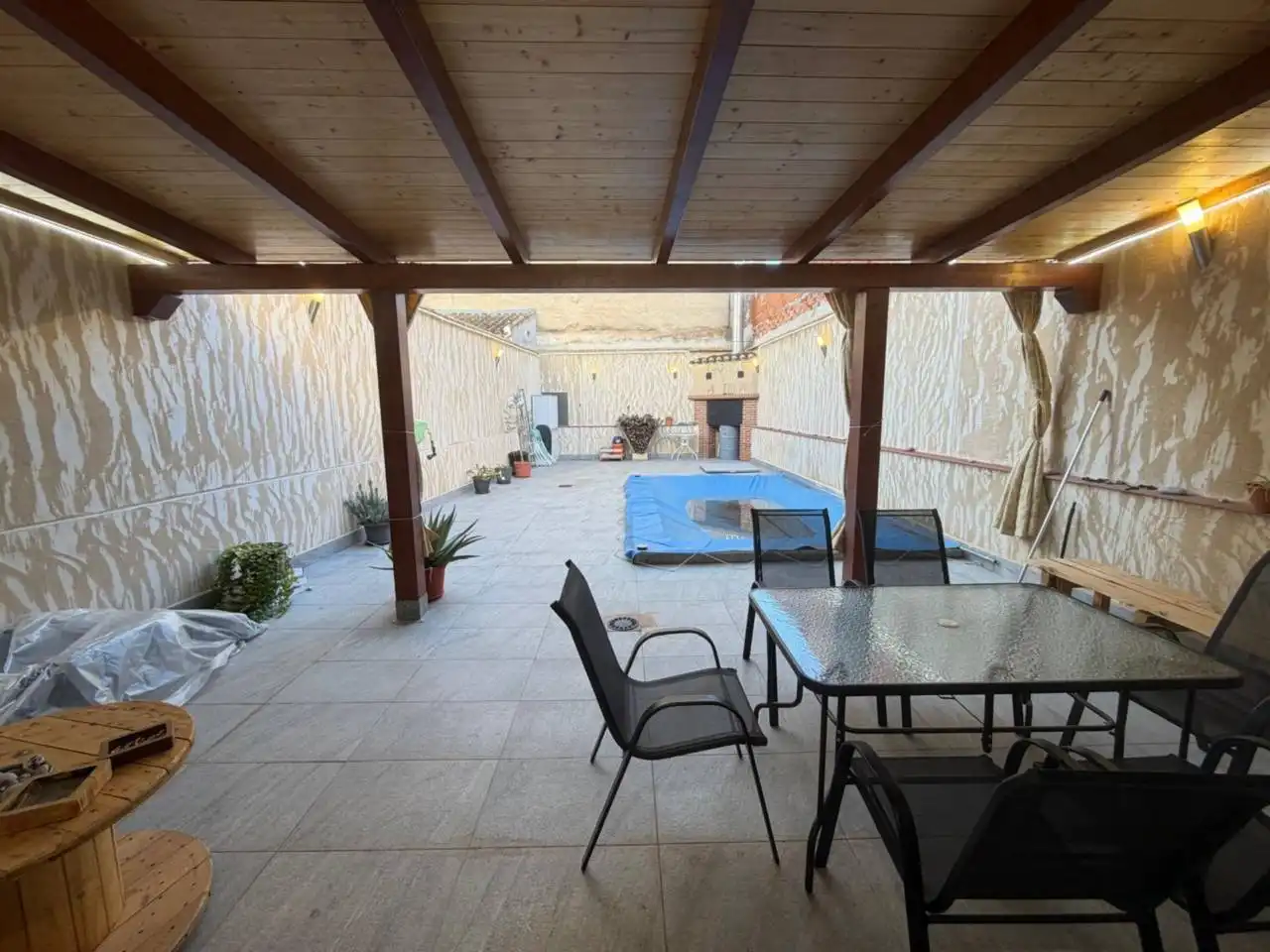 Terrace of Detached homes for sale in Madrigueras  with Air Conditioner and Swimming Pool