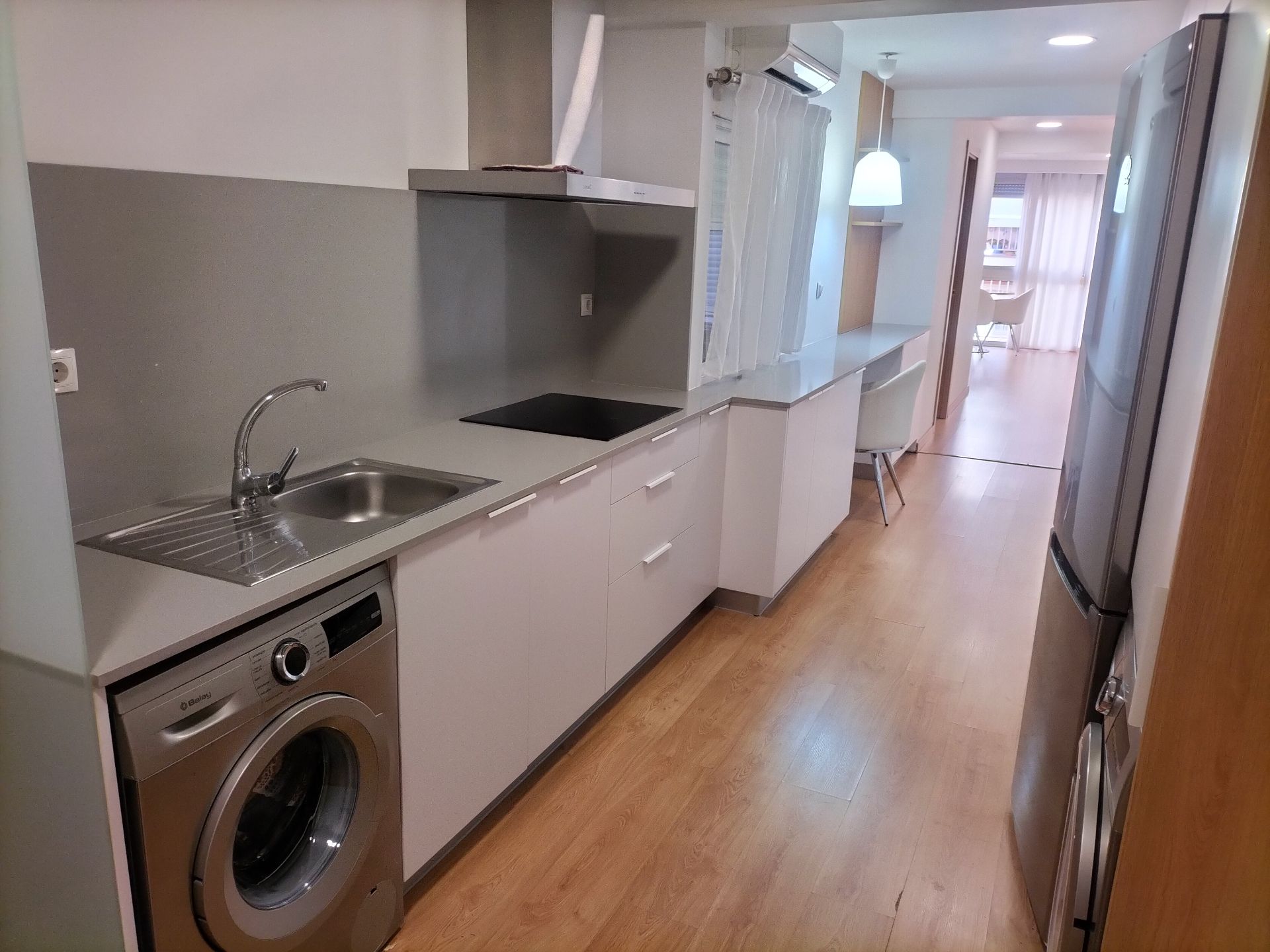Cocina de Piso de alquiler en Castellón de la Plana / Castelló de la Plana con Aire acondicionado, Calefacción y Parquet
