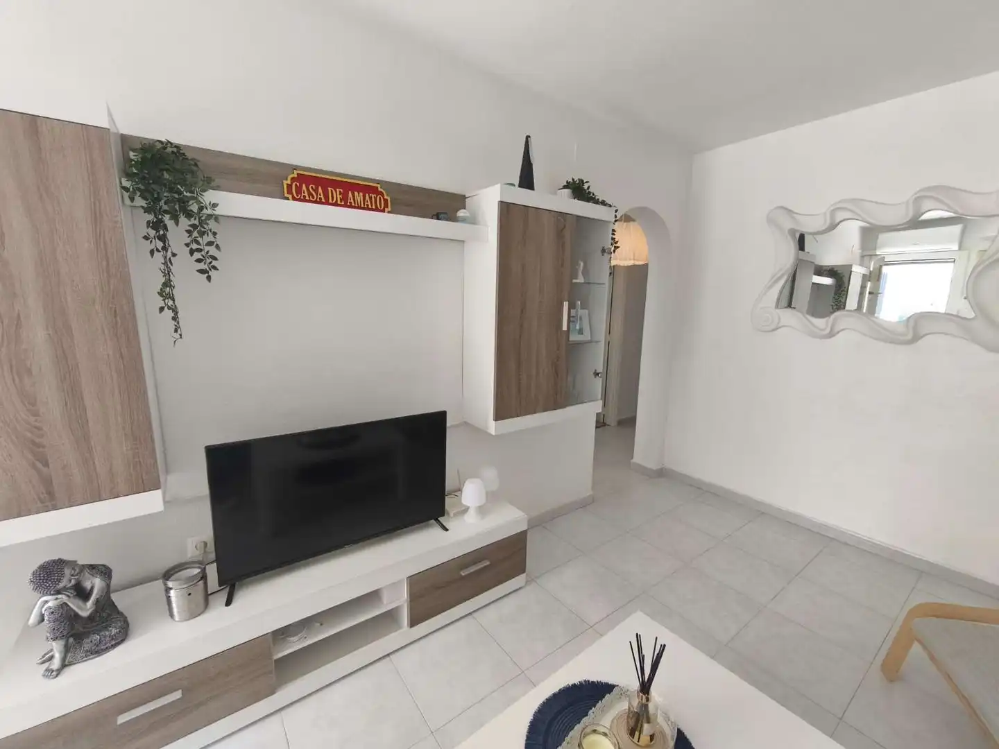 Sala d'estar de Apartament en venda en Orihuela amb Aire condicionat, Terrassa i Piscina