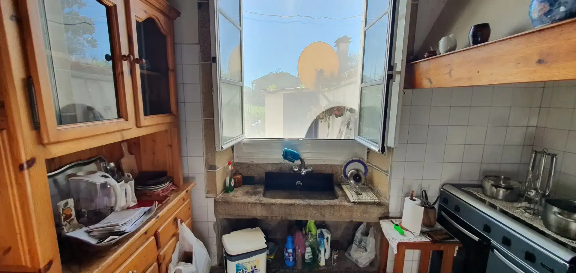 Cocina de Casa o chalet en venta en Noia con Balcón