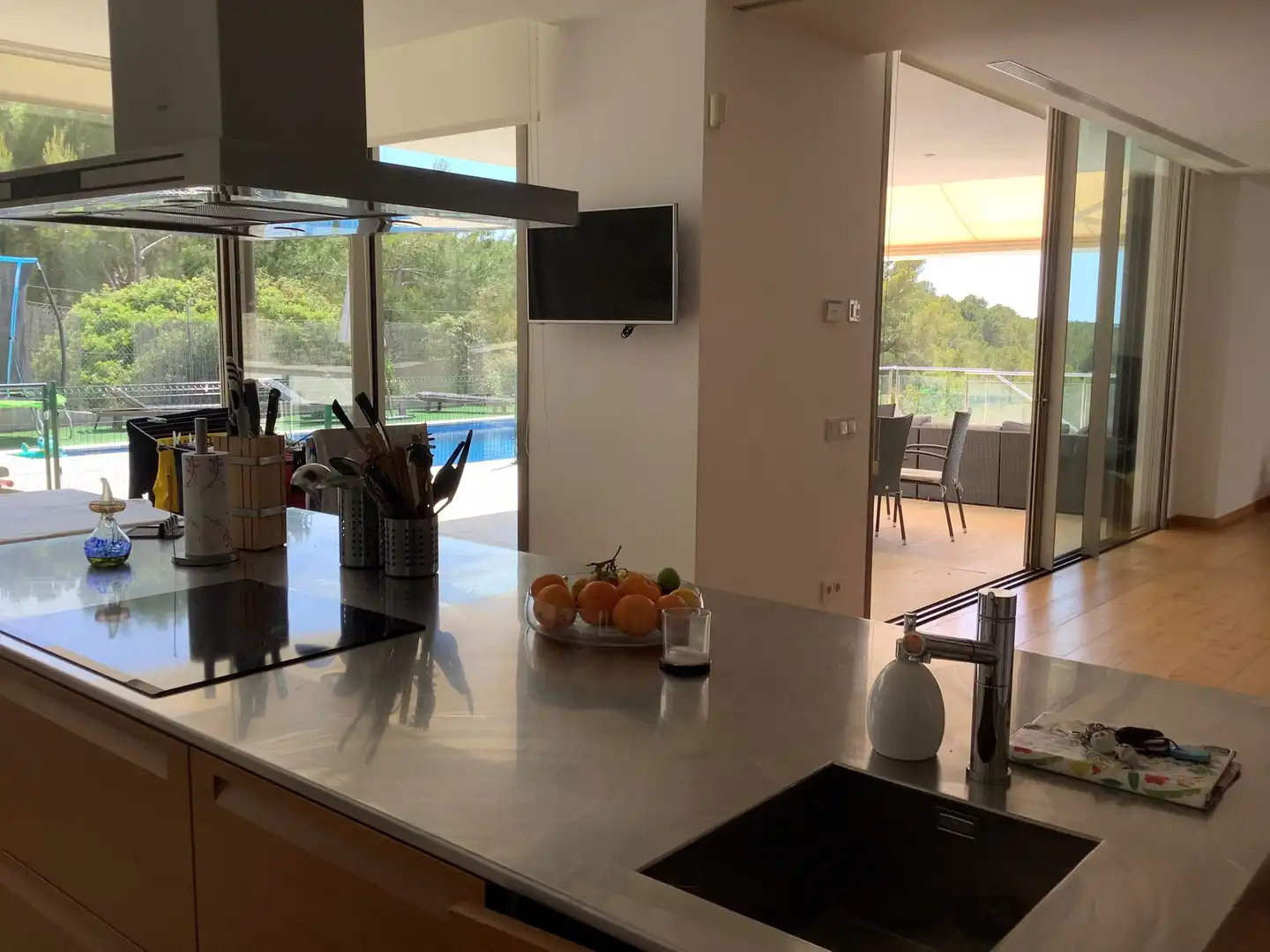 Küche von Haus oder Chalet zum Verkauf in Calvià mit Klimaanlage, Privatgarten und Terrasse