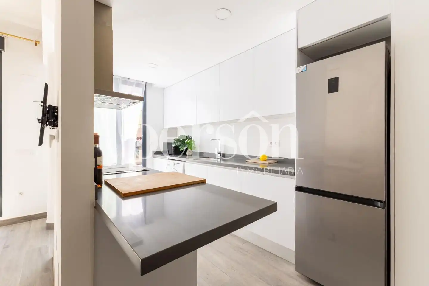 Kitchen of Attic for rent in Valencia  with Air Conditioner, Heating and Terrace
