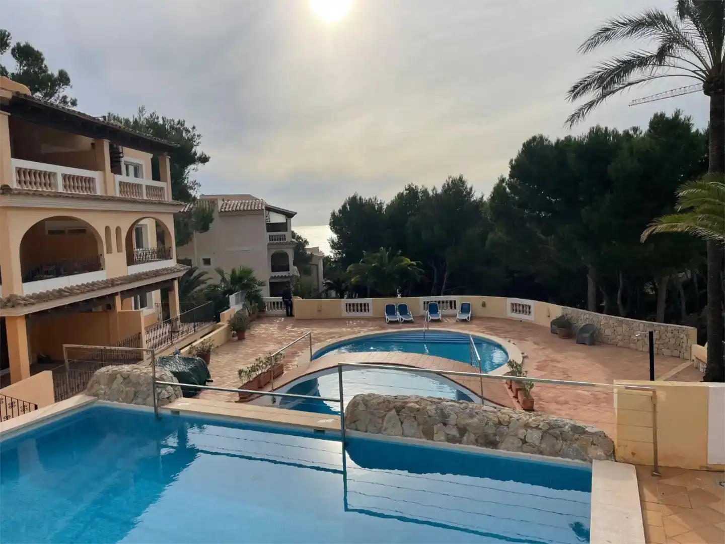 Schwimmbecken von Wohnung zum Verkauf in Andratx mit Klimaanlage und Schwimmbad