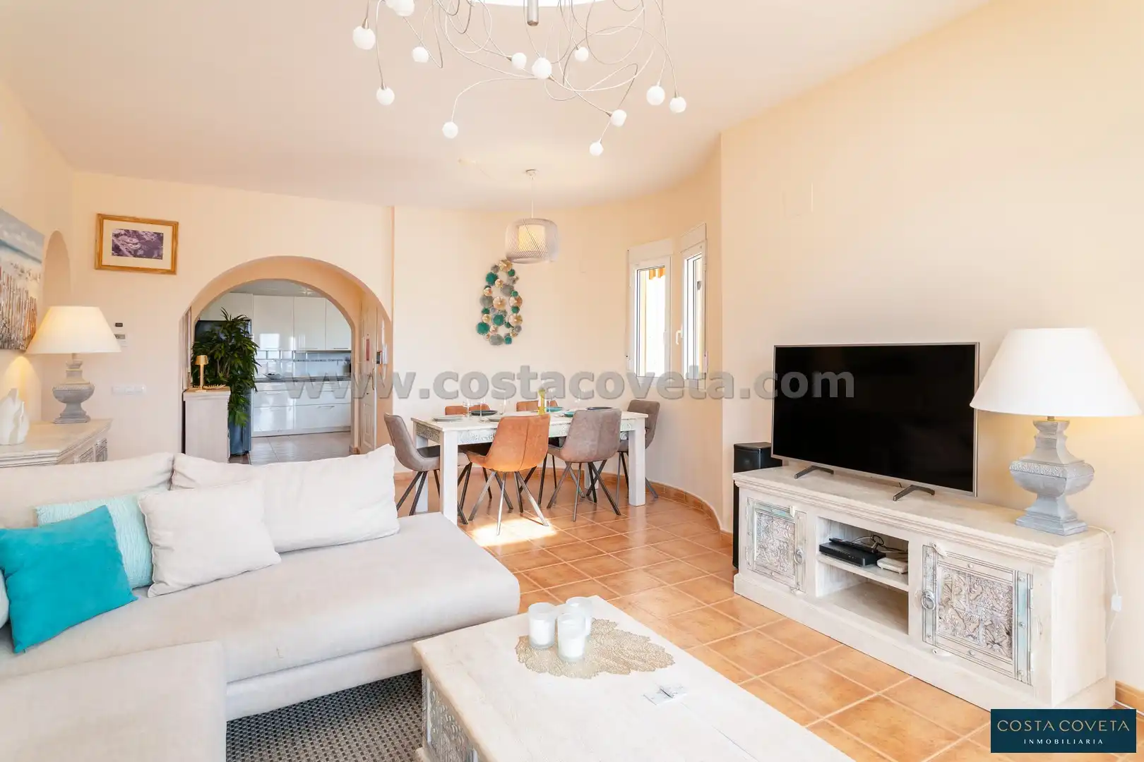 Living room of Houses for sale in El Campello  with Air Conditioner, Private garden and Terrace