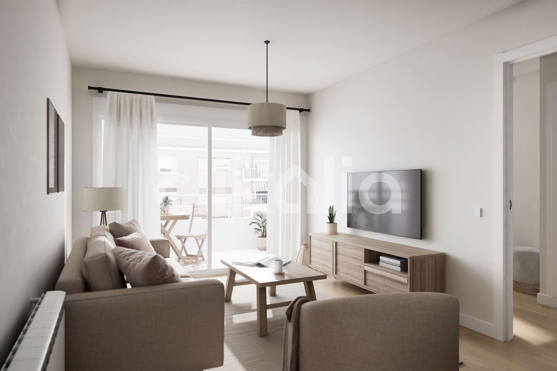 Sala d'estar de Pis en venda en  Madrid Capital amb Aire condicionat, Calefacció i Terrassa