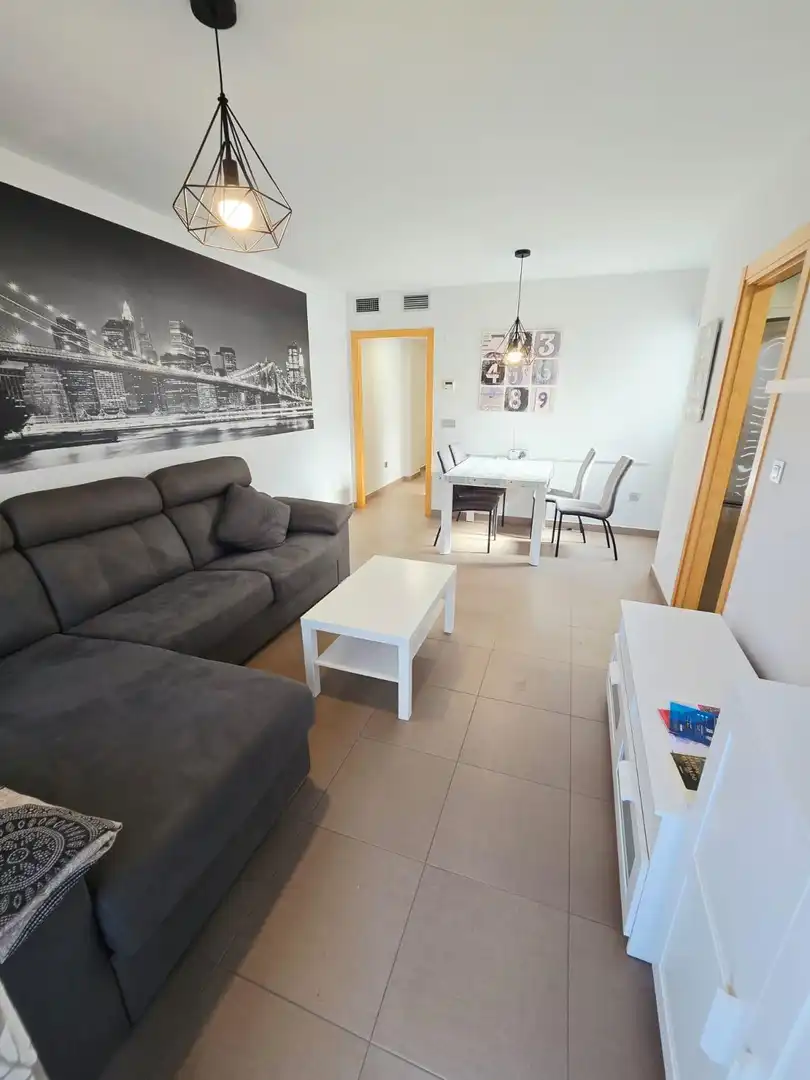 Living room of Apartments for sale in Benidorm  with Air Conditioner, Terrace and Furnished