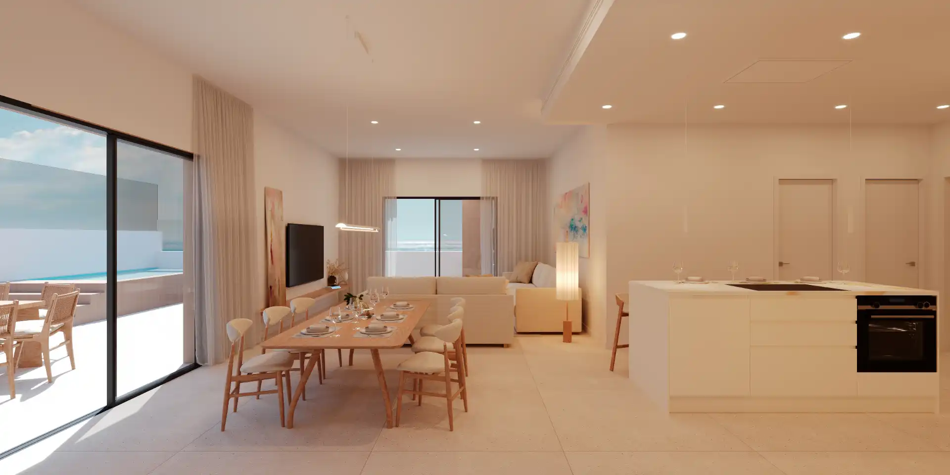 Living room of Flat for sale in Marbella  with Air Conditioner, Home automation and Community pool
