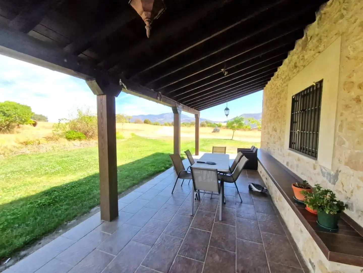 Terrace of Houses for sale in Oliva de Plasencia  with Air Conditioner, Heating and Private garden